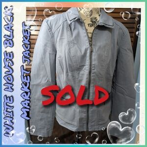 White House Black Market Blue Zip-Up Jacket